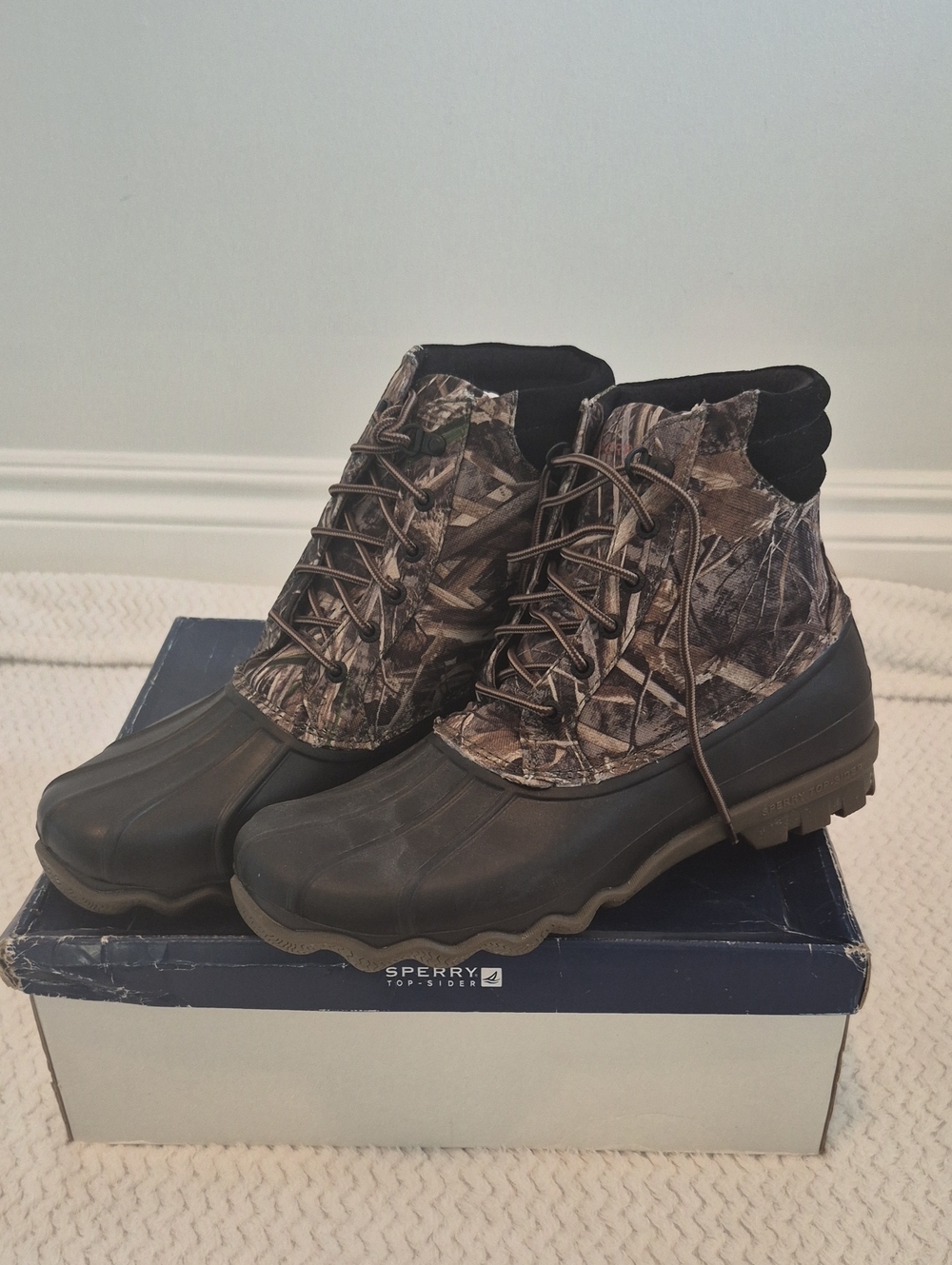 Sperry Men’s Brown & Camouflage Duck Boots
